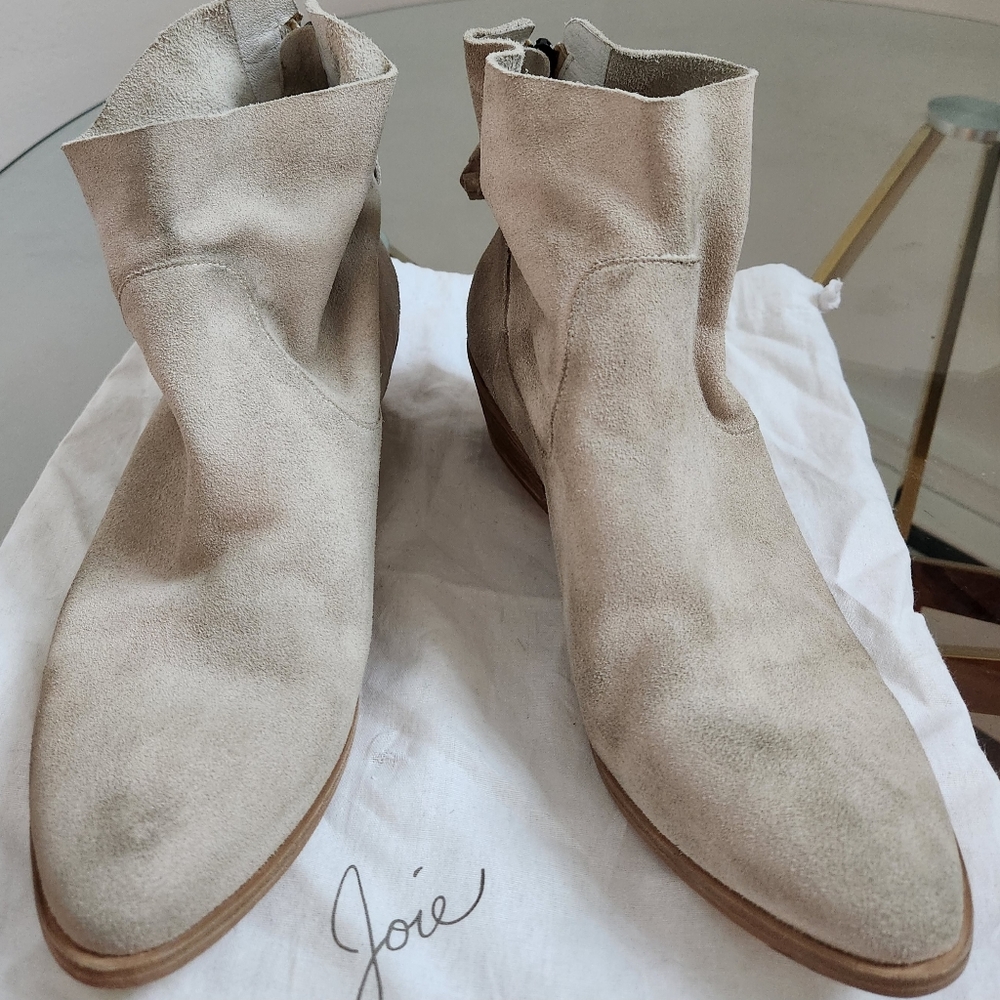 JOIE Adria Suede Boots - Color Latte - Size 41 - new w/o box